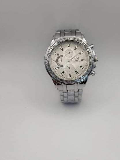 Montre Homme ORLANDO Acier Argent