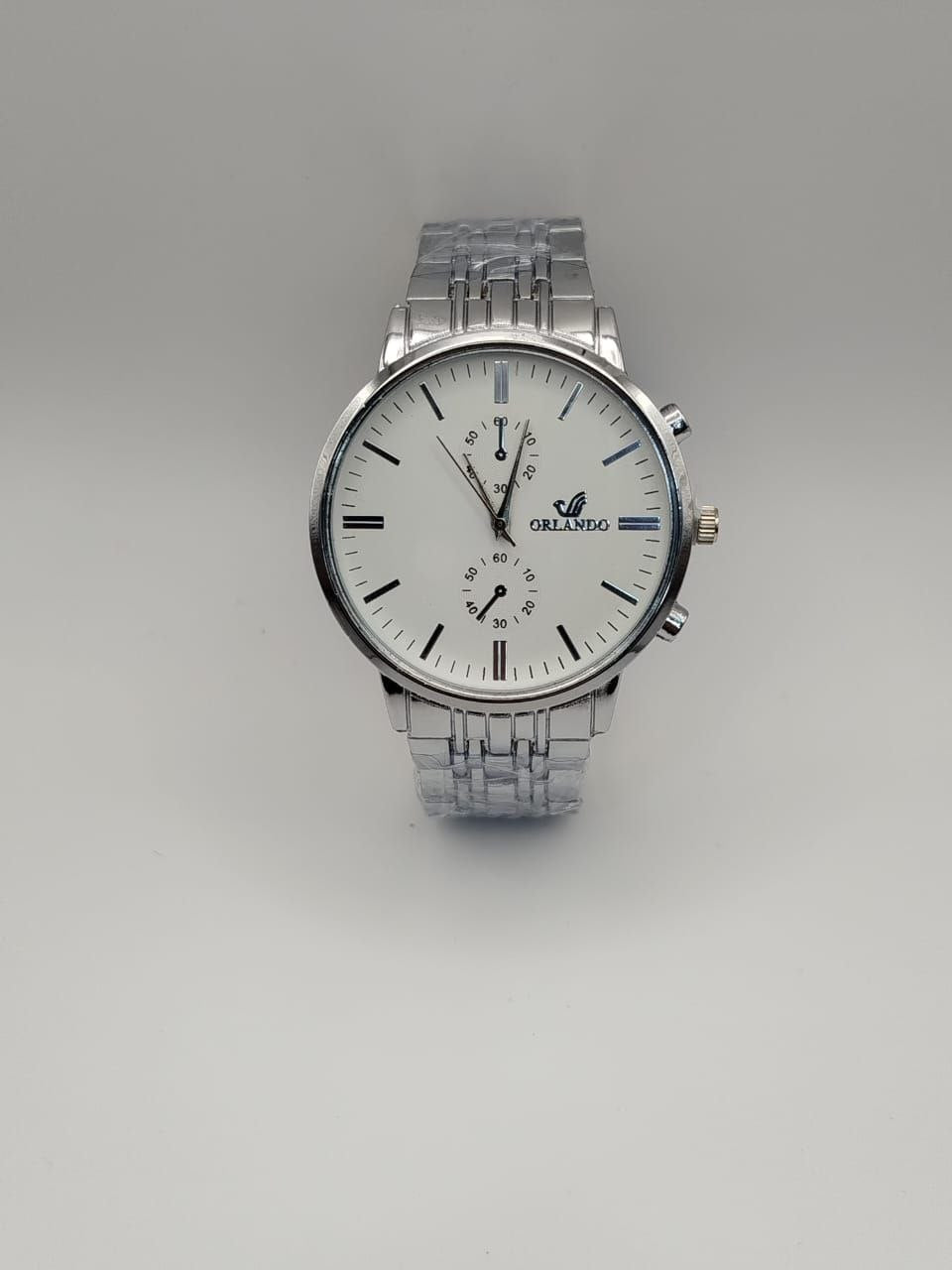 Montre Homme ORLANDO Acier Argent