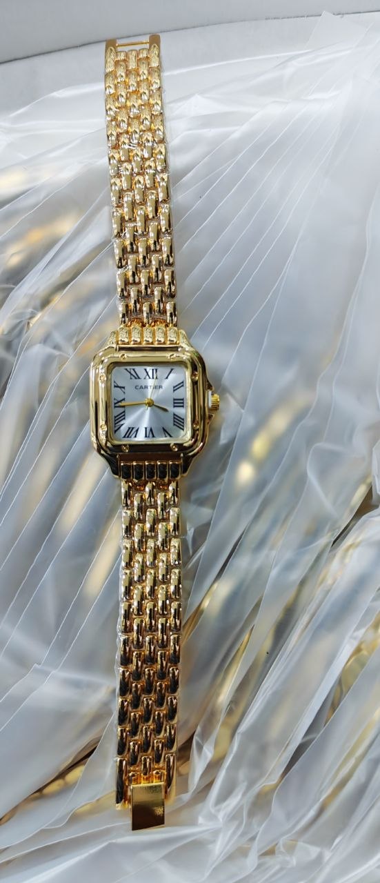 Montre Femme Cartier Style Panthère - Dorée