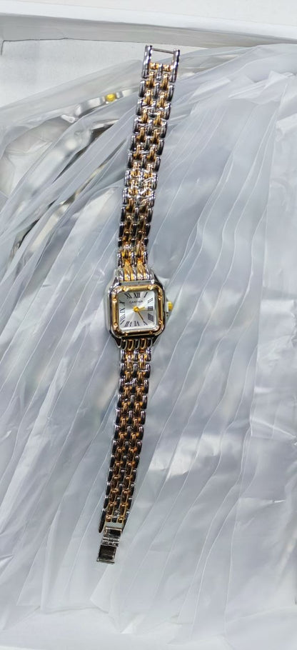 Montre Femme Cartier Style Panthère - Dorée